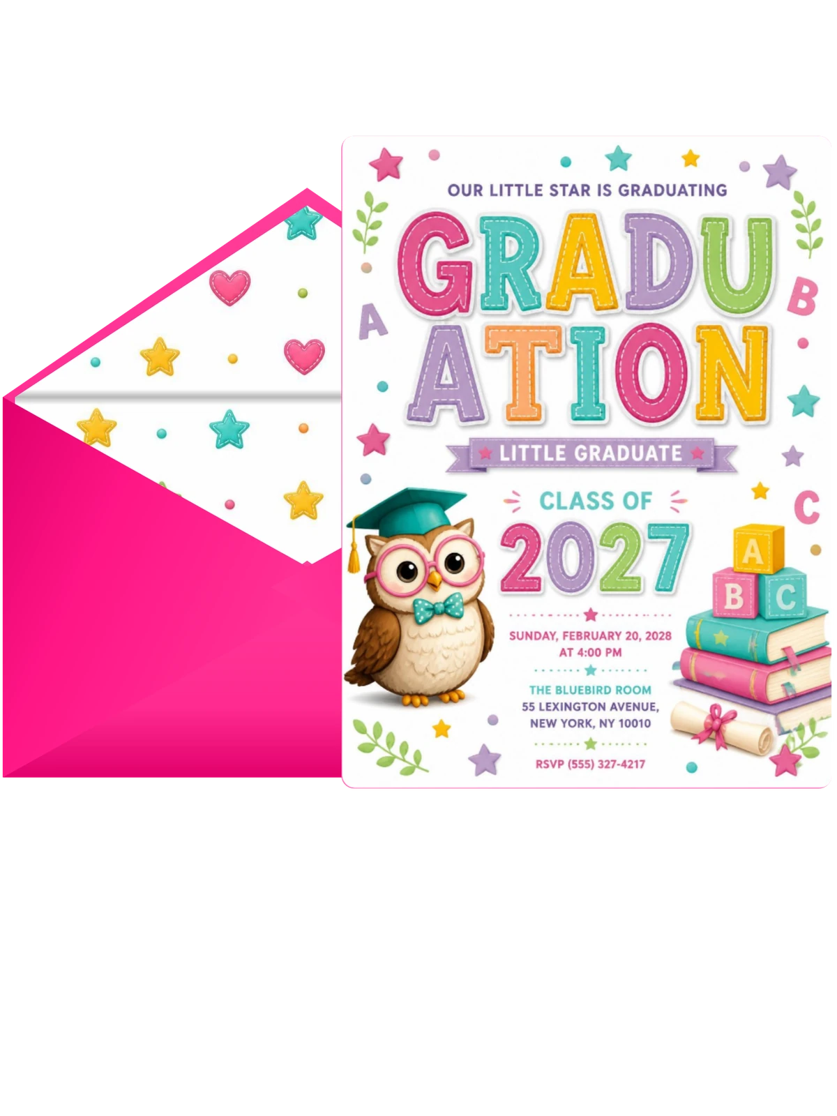Graduate Owl Graduation Invitation
