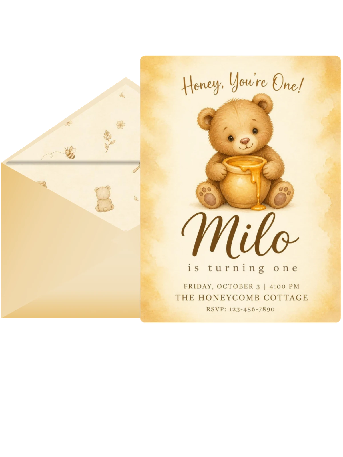 Vintage Honey Bear First Birthday