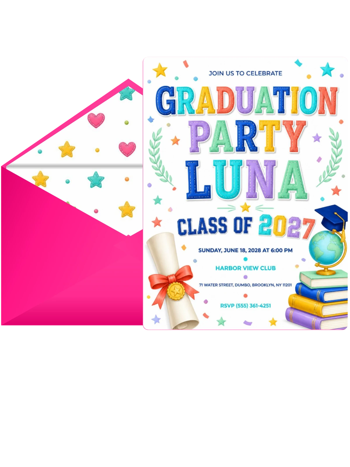 Diploma Graduation Invitation