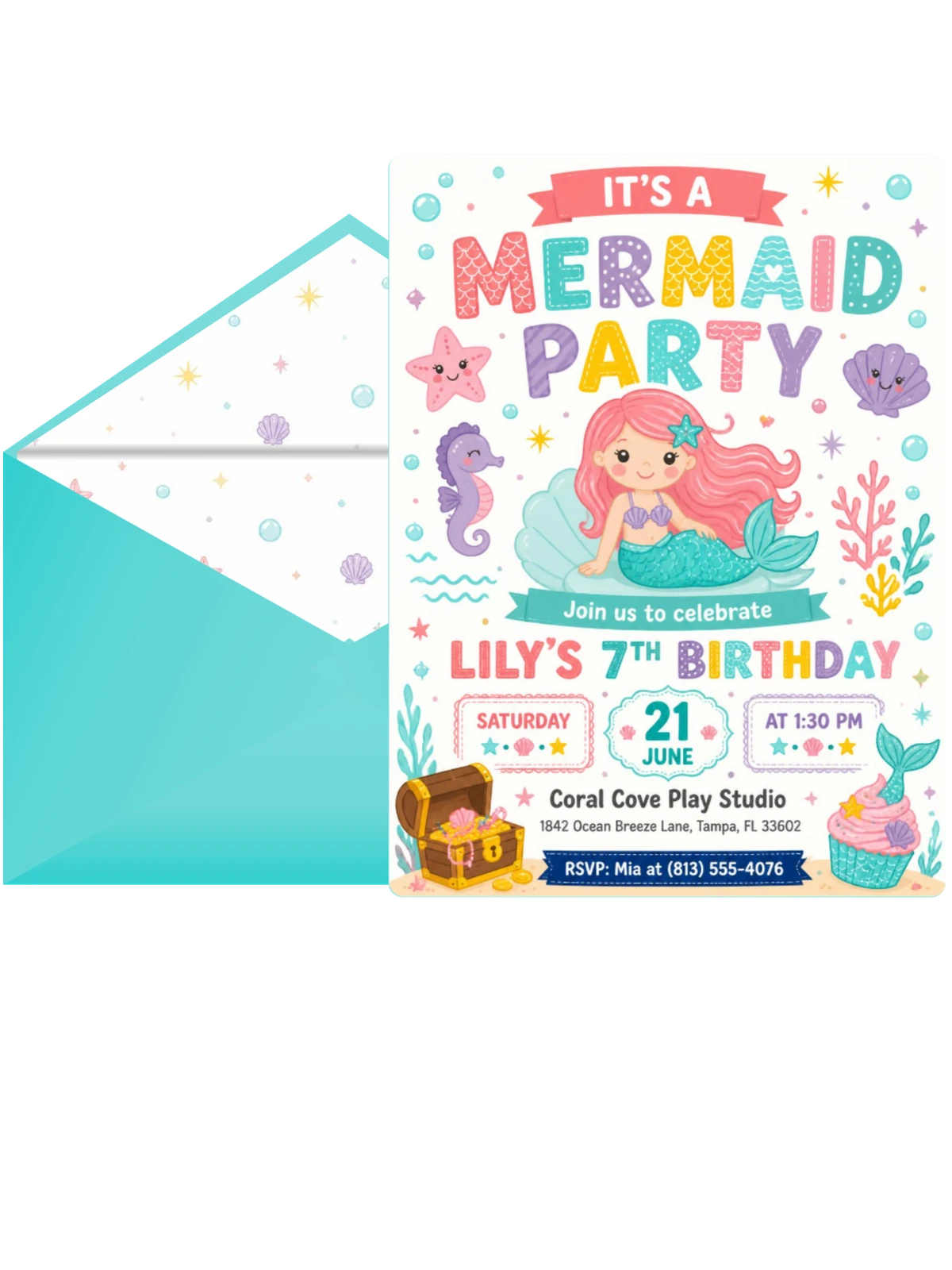 Magical Mermaid Cove 7th Birthday Party