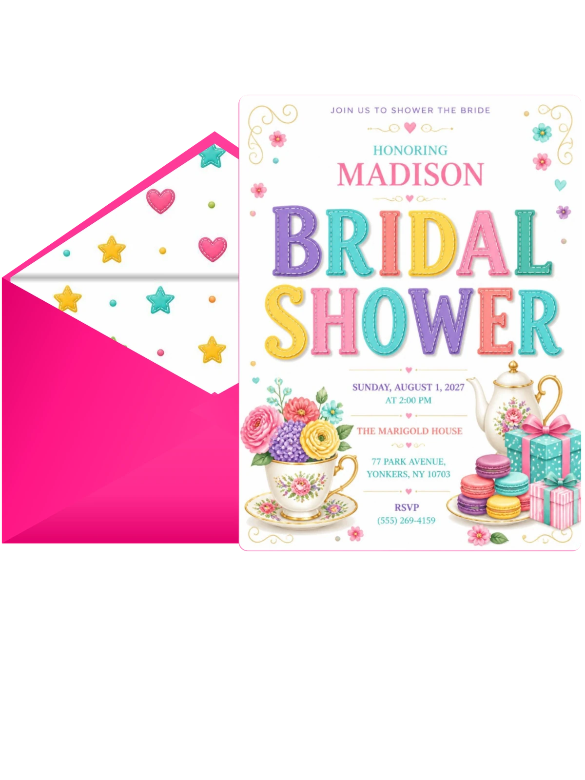Teacup Bridal Shower Invitation