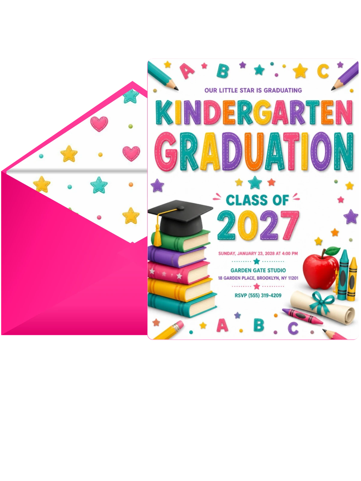 Kindergarten Graduation Invitation