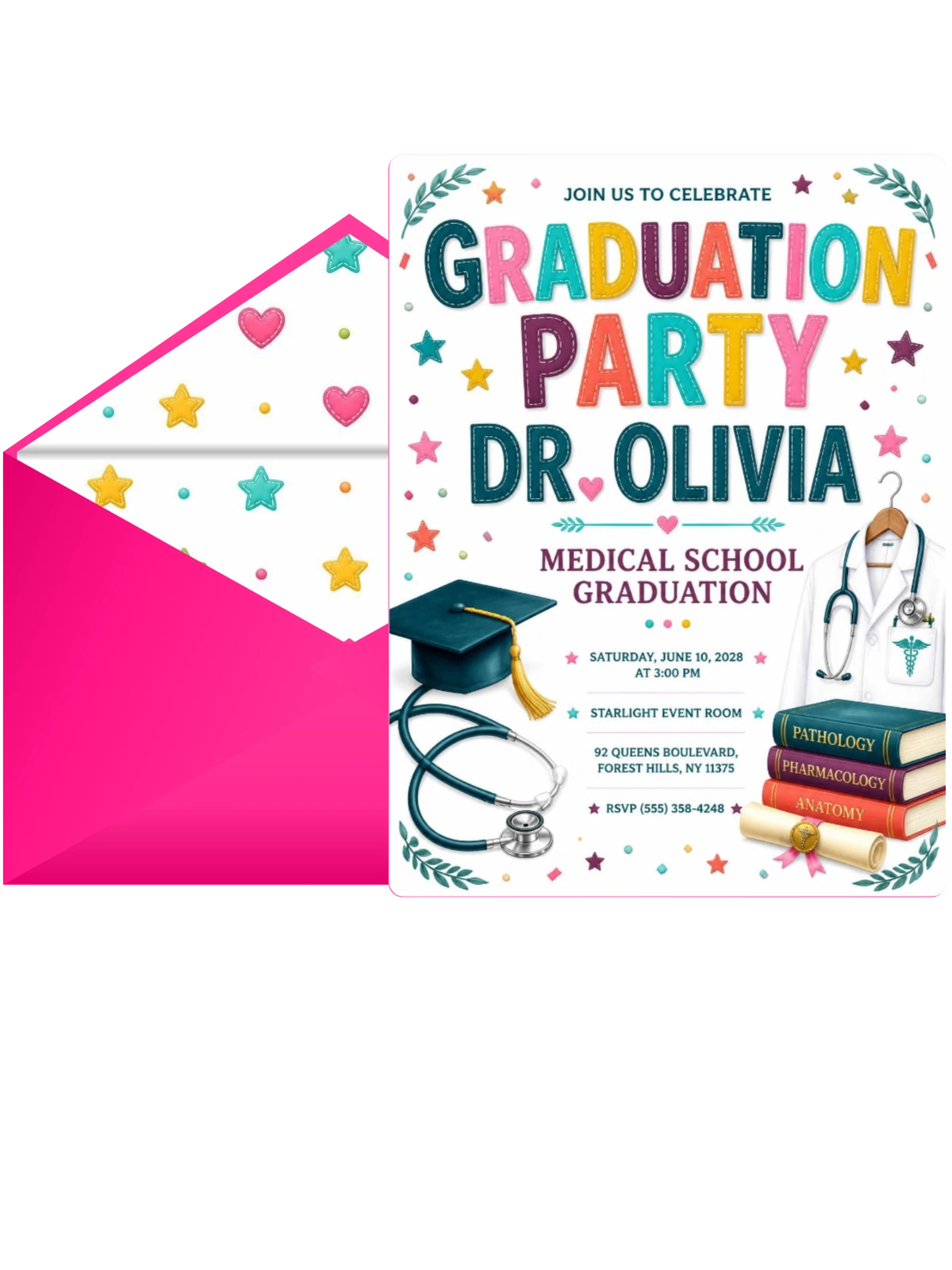 Medical School Graduation Invitation