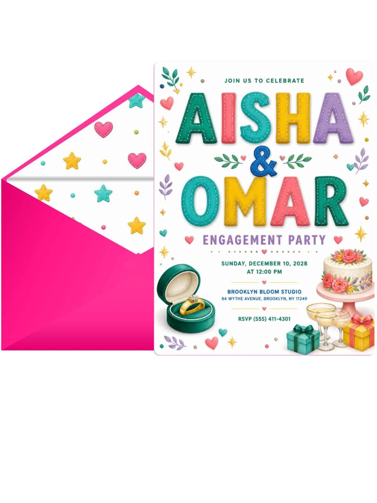 Ring Engagement Party Invitation